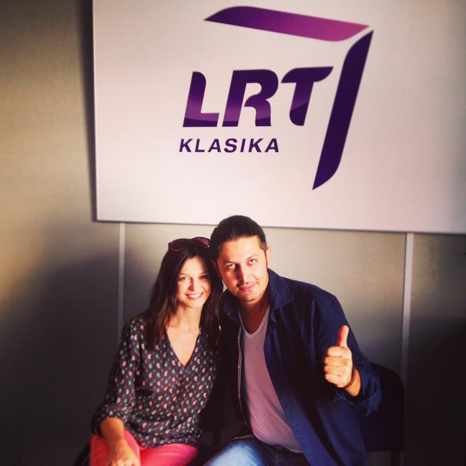 Gerūta Griniūtė and Marco Lo Russo at RADIO LRT