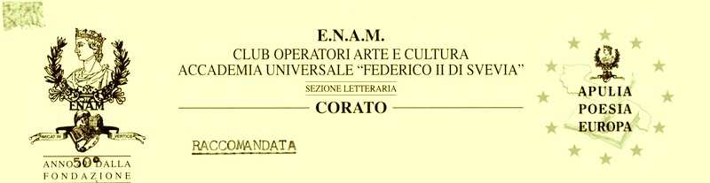 PREMIO APULIA ENAM ACCADEMIA FEDERICO II DI SVEVIA