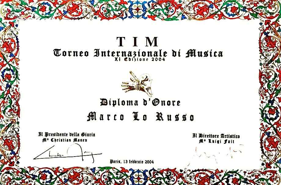 TIM Parigi 2004 Trofeo internazionale di musica